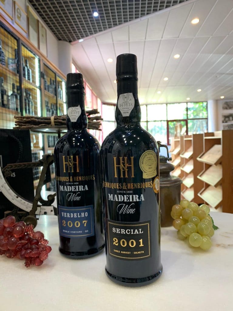 Madeira bottles single vintage wines