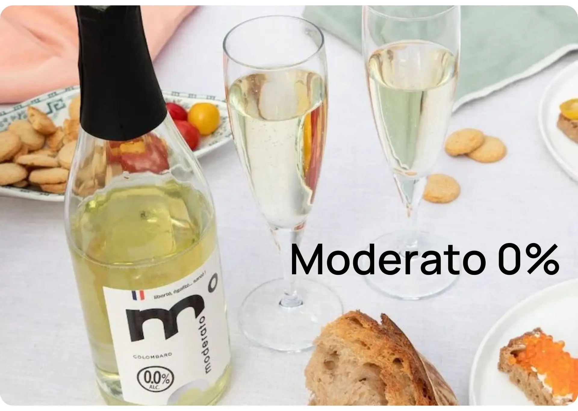 Moderato Sauvignon Blanc no alcohol Moderato white wine without alcohol
