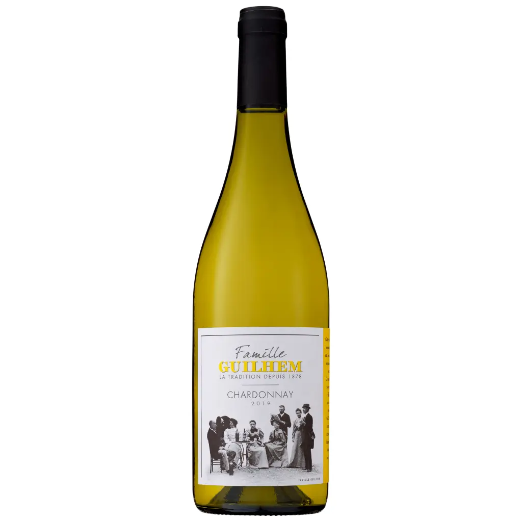 Chardonnay Famille guilhem white wine.webp