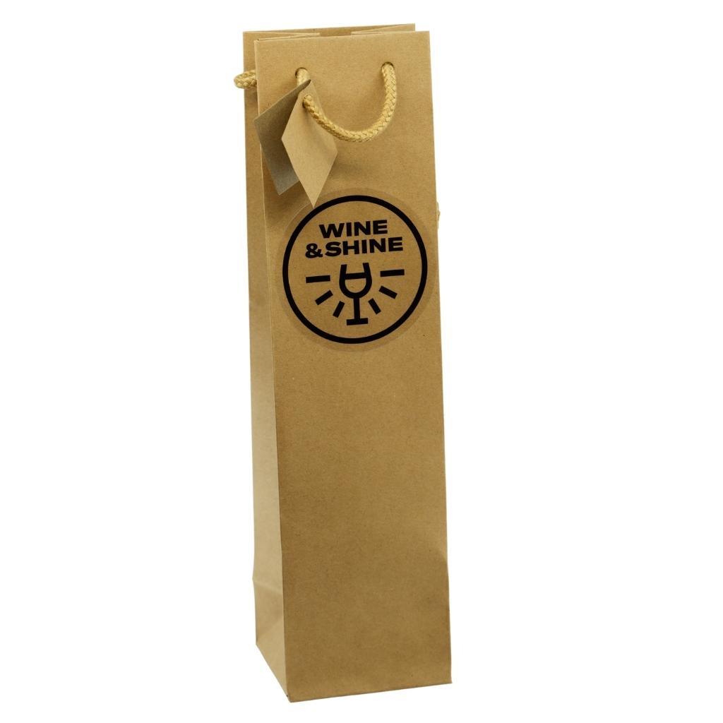 Emballage cadeau 1 bouteille avec corde