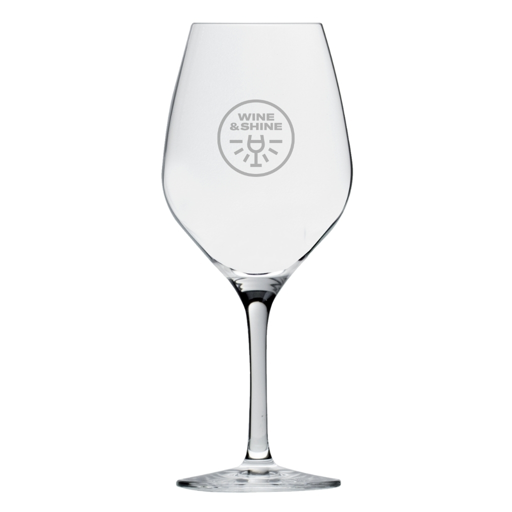 Wine&Shine wijn glazen logo 30cl 6 stuks